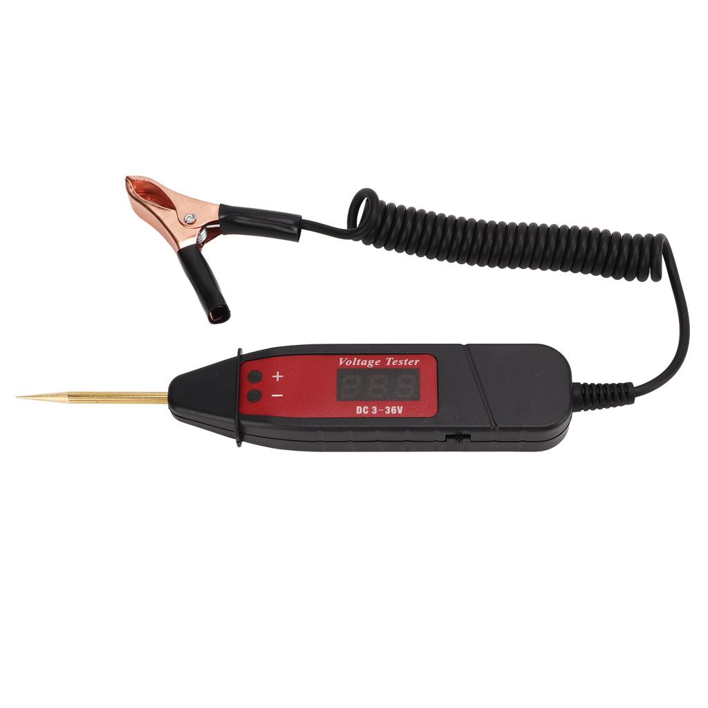 Car Electric Circuit Tester Pen LCD Digital Display Voltage Probe Detector DC3‑36V for Vehicle Maintenance