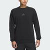 adidas Crew Neck Solid Color Sports Training Sweatshirt Men Sweatshirt Black JZ8420