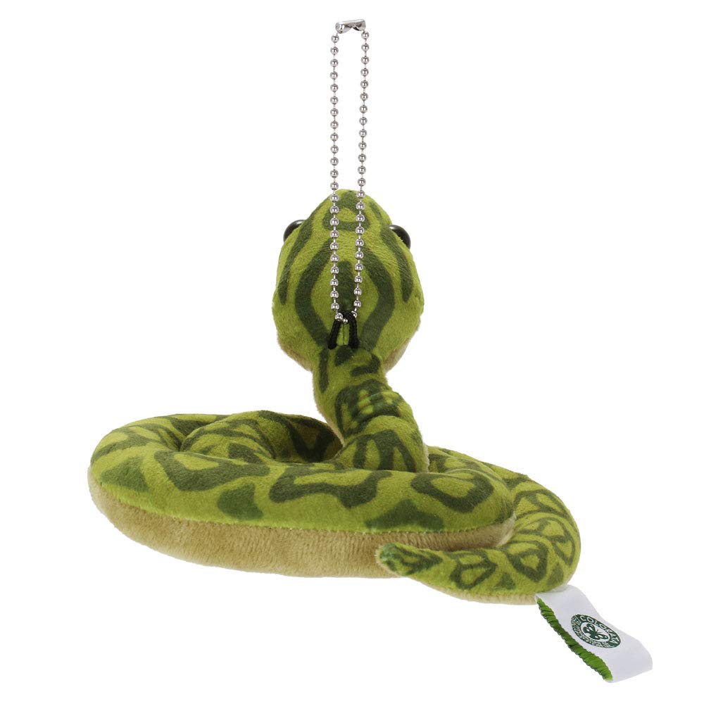 Carolata Plush Mascot Habu (Yanbaru Creaturewith Chain) Realistic Snake Keychain Doll Gift (Twice Tested)  Christmas Present