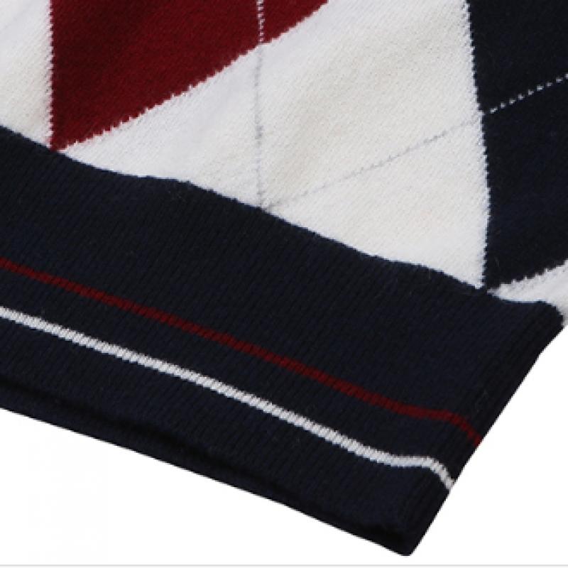 Onoff Men S Argyle caShmere Sweater Of2402gb