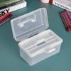 Clear Plastic Art Storage Box Watercolor Oil Painting Supplies Multipurpose Case Portable for