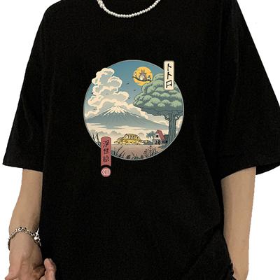 Totoro Studio Ghibli Spirited Away Μόδα Υψηλής Ποιότητας T-Shirt Σχεδιαστής Streetwear Ανδρικό T-Shirt Streetwear Ανδρικά Ρούχα