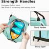 Kühltasche für Damen, tragbare Lebensmitteltasche für Arbeit, Studenten, Thermo-Lunchbox, Kühltasche, Kühltasche, Lunch-Tasche mit Schultergurt-Griff