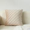New Dutch Velvet European Style Model House Plaid Embroidered Diamond Pattern Pillowcase Fashionable Ins Style Pillowcase
