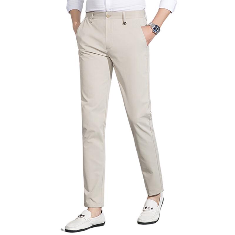 MONTAGUT Men's Wrinkle-Resistant Breathable Casual Trousers