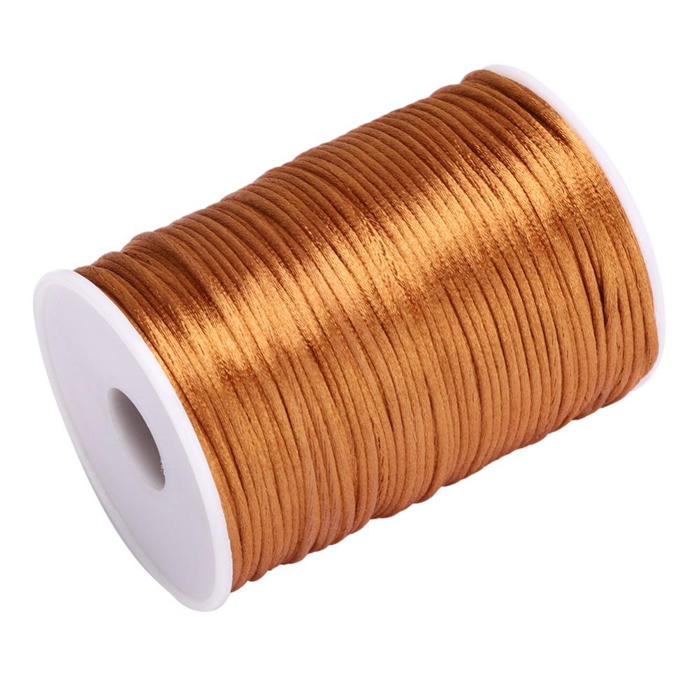 1pcs 100 Yards Length Nylon Satin Cord 2.5mm Diameter Beading String Sewing Project