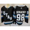 Men Women Ice Hockey Training Jersey Long Sleeve Sportswear NHL Team Utah Grizzlies Devils Kraken Blue Jackets