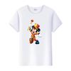 Casual Unisex Cartoon Minnie Tshirt Mickey Mouse Tops Graphic Clothes Summer Blouses T-shirt White 2000s Tees