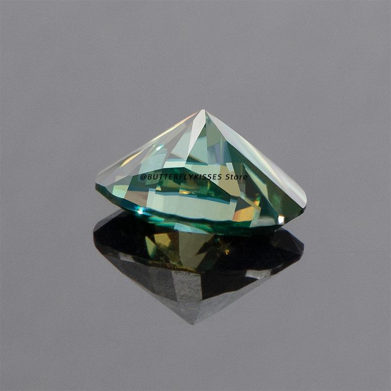 Cellacity Oval alb moissanit 3A piatră goală colier cercei inel cu piatră prin certificat cadou GRA