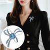 Retro Geometric Shape Shining Rhinestones Inlay Brooch Lapel Shawl Pin Temperament Badge Fashion Accessories