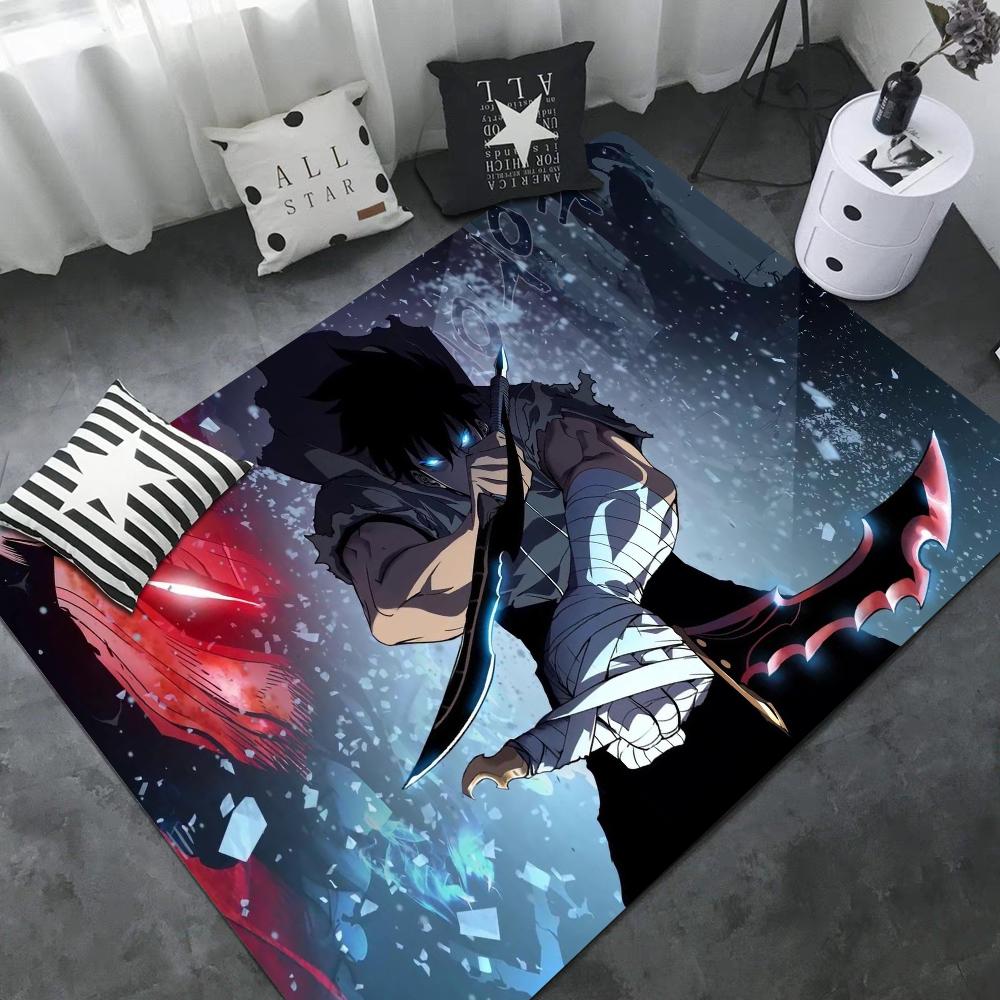 Anime Solo Leveling Maty Pokojowe Tańsze Antypoślizgowe Nowoczesny Salon Balkon Drukowane Nowoczesny Wystrój Domu