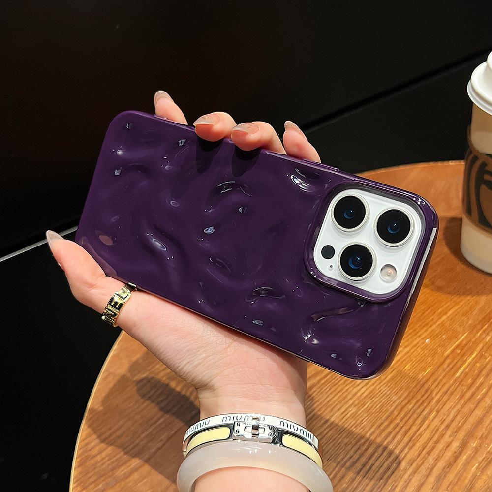 Luxury Glossy Candy Color Silicone Soft Case For iPhone 16 15 14 Plus 13 12 11 Pro Max Anti-Slip Lines Cover Shockproof Shell