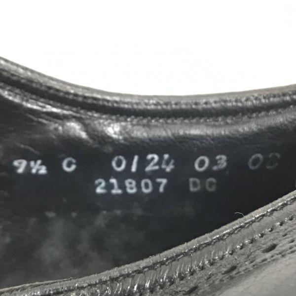 Florsheim Kenmoor Vintage Wingtip Shoes 9.5C 26.5-27.0 black(USED)