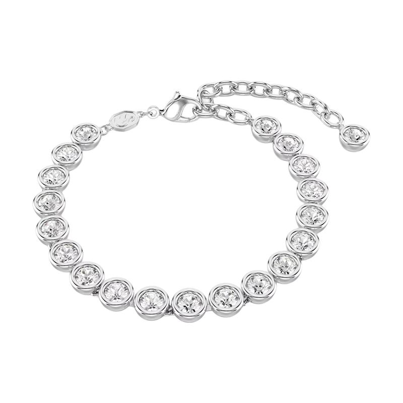 Swarovski Imber chain type rhodium plated bracelet women s silver 5682666
