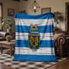 Argentina National Football Team Print Flannel Blanket Soft Warm Sofa Bed Throw Blanket For Home Office Bedroom
