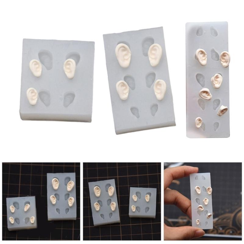 Universal Use Fondant Molds Delicate Ear ShapesDecor Crafting Versatile Silicone Mold for Your Cakes Cupcakes Dessert