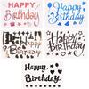 Birthday Sticker for Hippy Letter Ballon Letters (Random Color) 5pcs Stickers Happy Birthday Party Supplies Decals Paster Balloon
