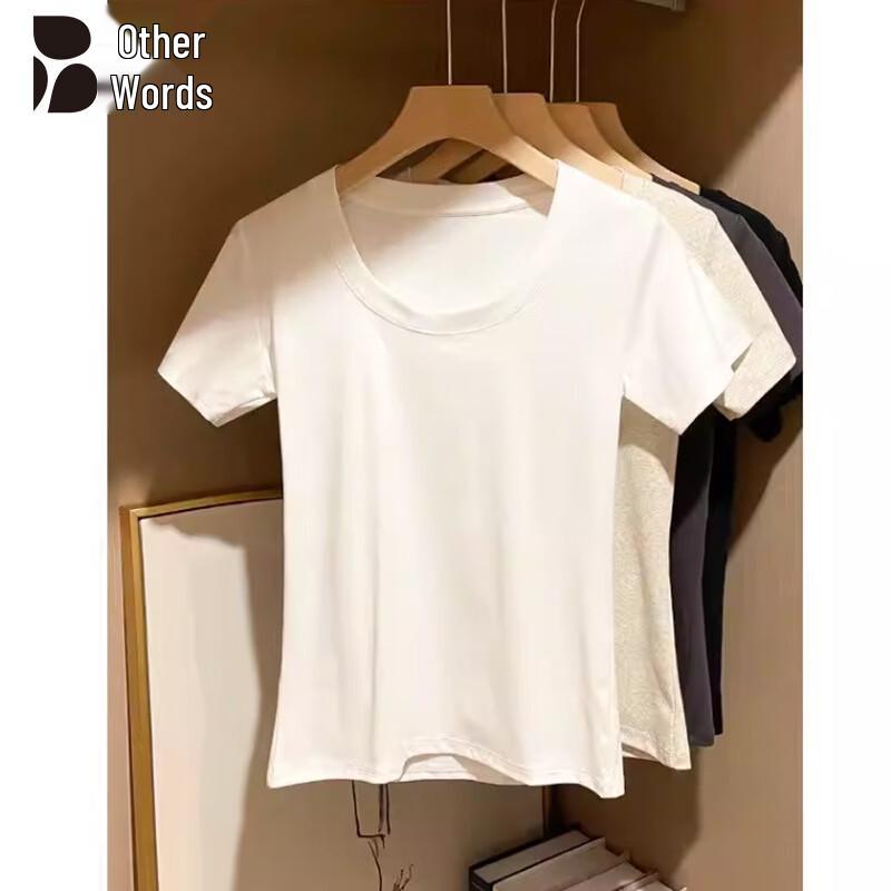 Women's Pure Color Slim-Fit Cotton T-Shirt