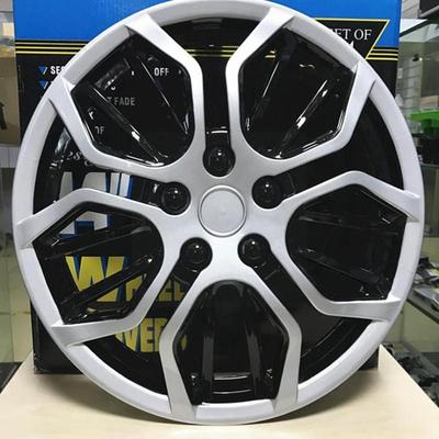 Capa de Roda Universal para Carro de 15 Polegadas Prata Preto Capa de Roda Modificação de Roda Peças de Carro W3Y1
