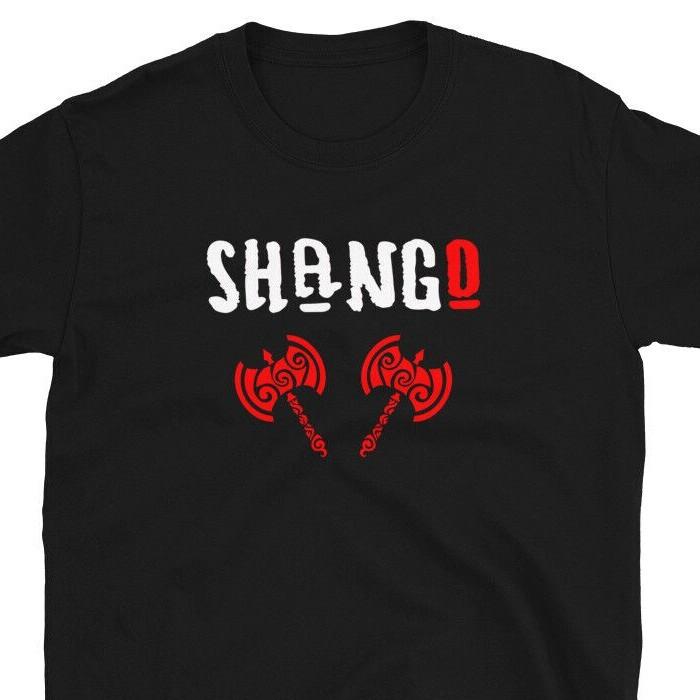 

Shango Santeria Papa Chango T shirt Yoruba Ifa Religion Xango Orisha Goddess Unisex T-Shirt S