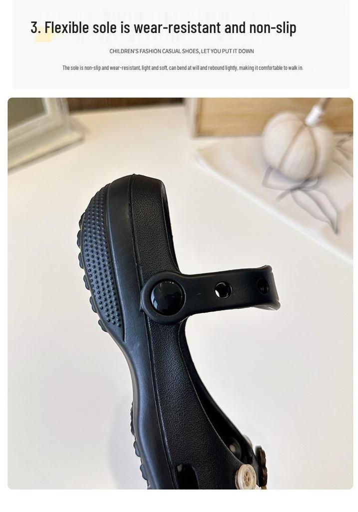 Cute 2026 Mary Jane Bunny Slippers: Stylish Low-Cut Summer Girls' Closed-Toe Shoes for Outdoor Fun