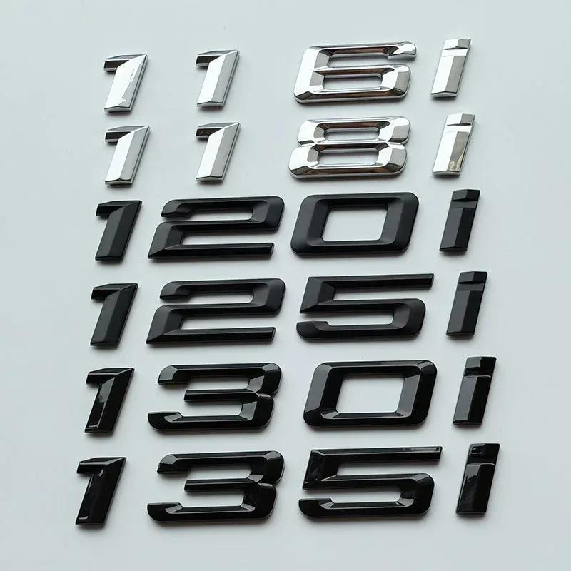 Numeri Vecchio Font Lettera 116i 118i 120i 125i 128i 130i 135i 140i Emblema Auto Superiore in ABS per Serie 1 Targa Nome Bagagliaio Auto Adesivo