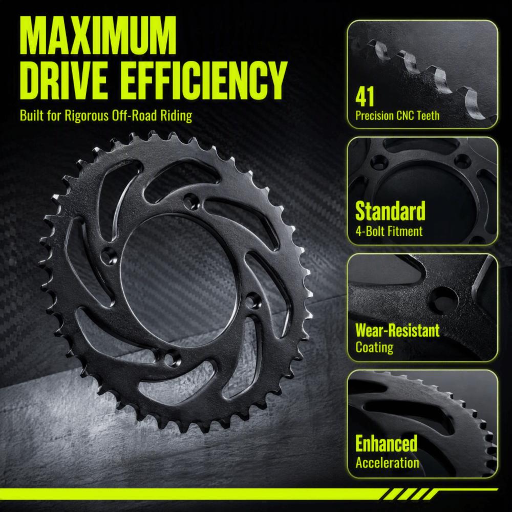 41T Chain Sprocket Accessory 420 Chain Pit Bike Sprocket Rear Sprocket Replacement  For Dirt Bike