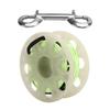 Diving Reel 30m Diving Finger Spool Reel with Double Ended Hook Fluorescent Green