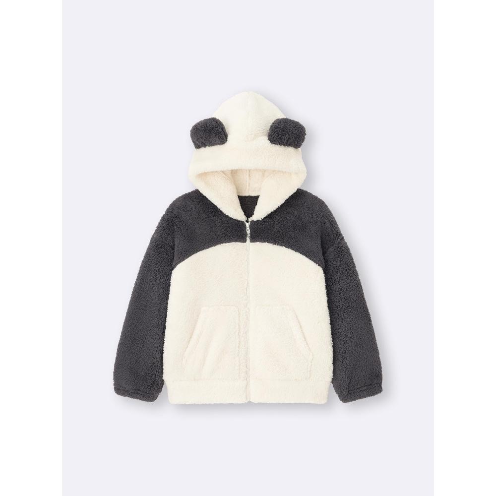 GU by Uniqlo Kinder Marshmallow Feel Full Zip Hoodie Panda