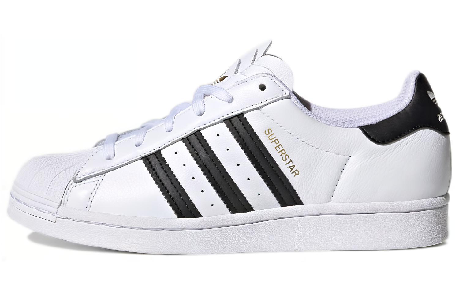 Adidas Superstar  White Black Stripe  Women s H03904 38⅔