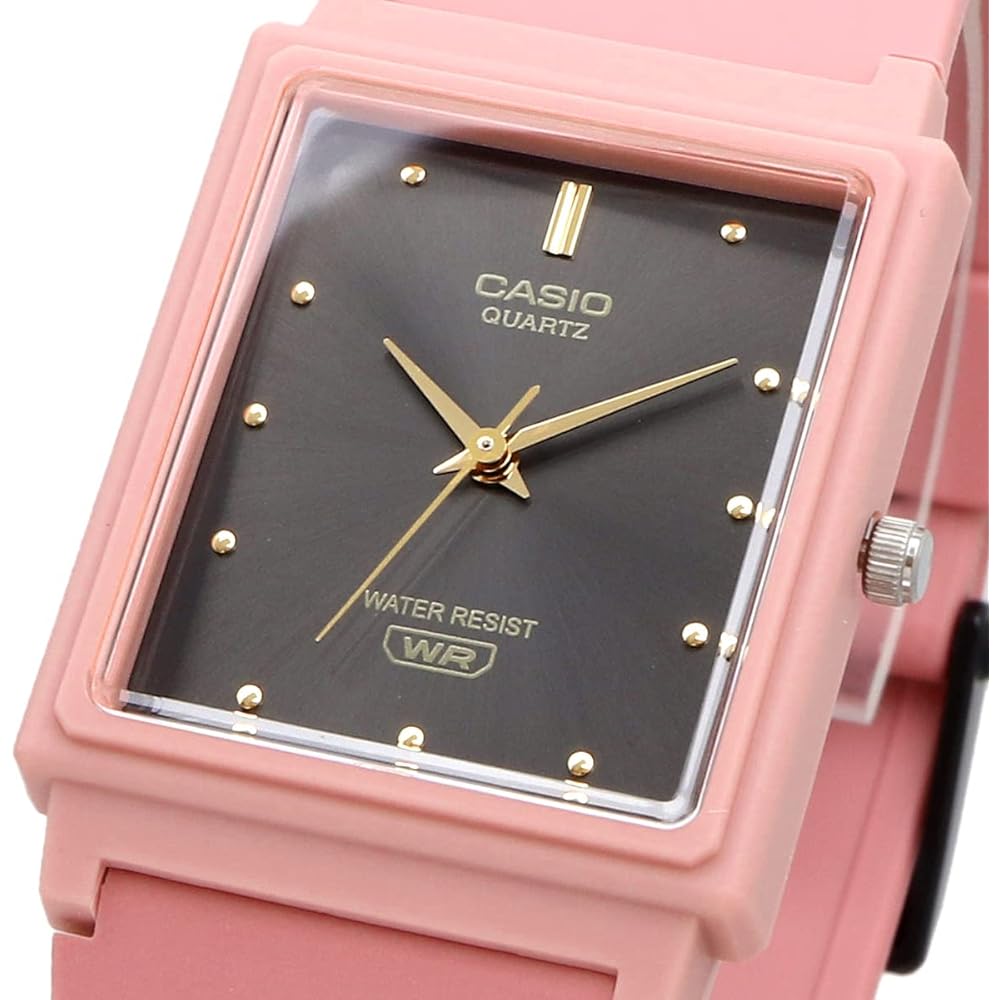 Casio Chupacashi MQ-38UC-4A Analog Watch Matte Salmon Pink Rectangular Face Unisex with Urethane Strap