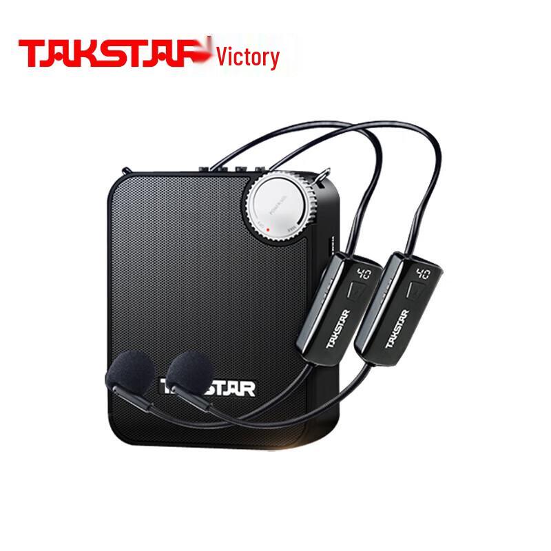 TAKSTAR E500W Wireless Portable Voice Amplifier with Dual Headset Microphones
