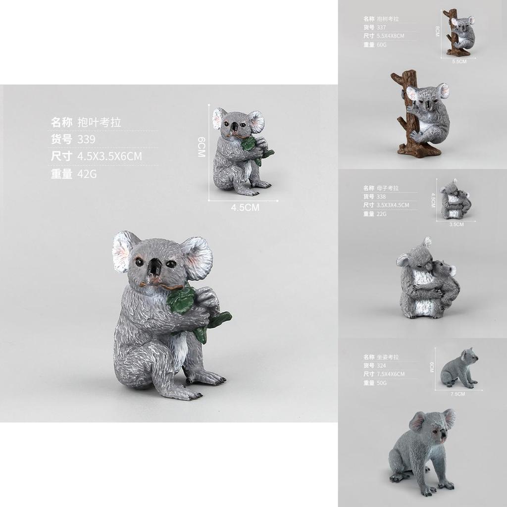 Realistisches Koala-Tiertier-Modell PVC Sammlerstück für Wildtier-Enthusiasten und Naturdekoration