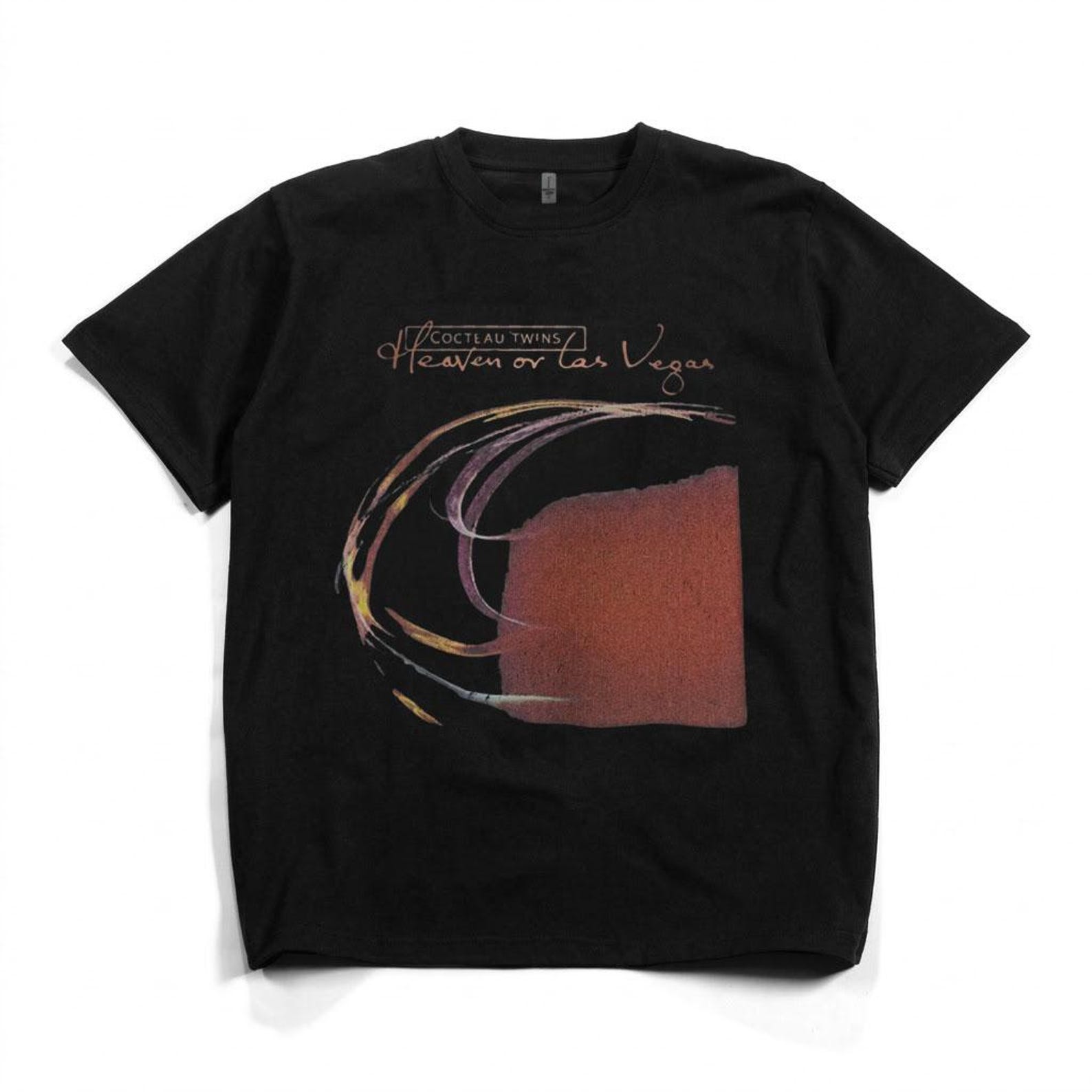 Cocteau Twins Heaven Or Las Vegas Album T-Shirt, 90s Retro Cotton Tee 4XL