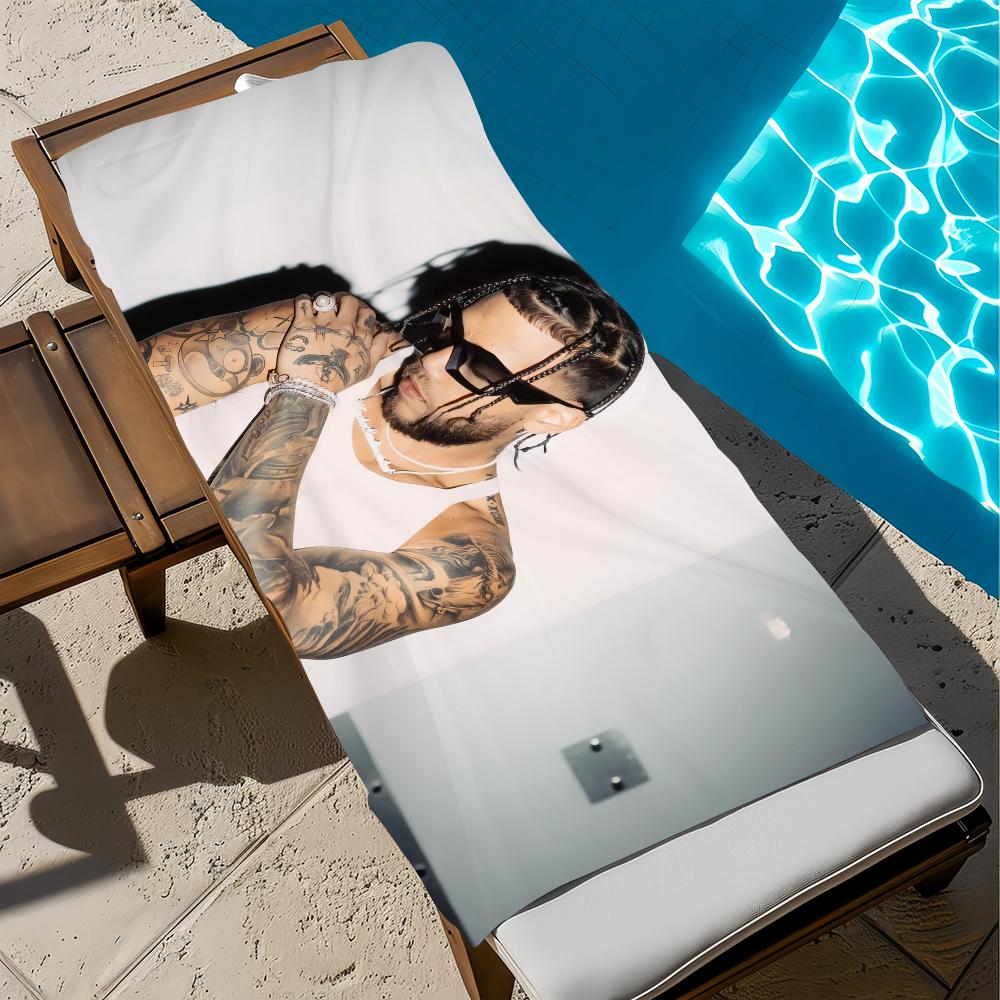 

Singer C-cliqu V-vida Rockstar Towel Gift For Travel Gym Sauna Travel Spa Shower Camping Quick Dry Sports Beach Towels Soft Pool W40*H60(CM)