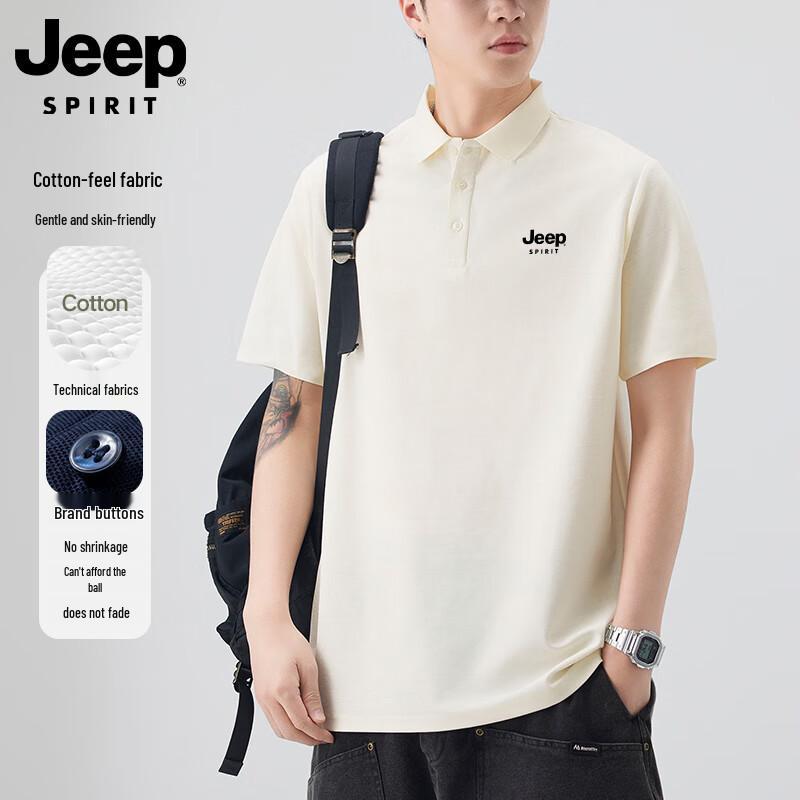 JEEP Men s Business Cool-Feel Polo Shirt 4XL