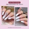 288pcs Colorful Press On Nail Full Coverage Glossy False Nail in Various Sizes for Nail Salons and DIY Decoration