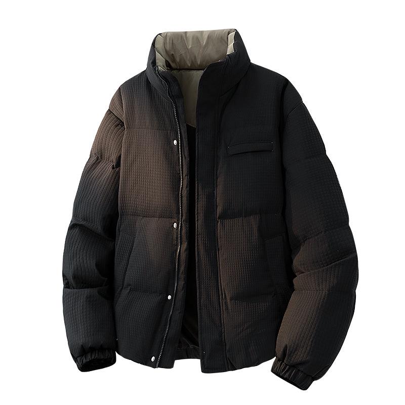 2025 Winter Windproof Thickened Warm Down Jacket with Stand Collar XXL