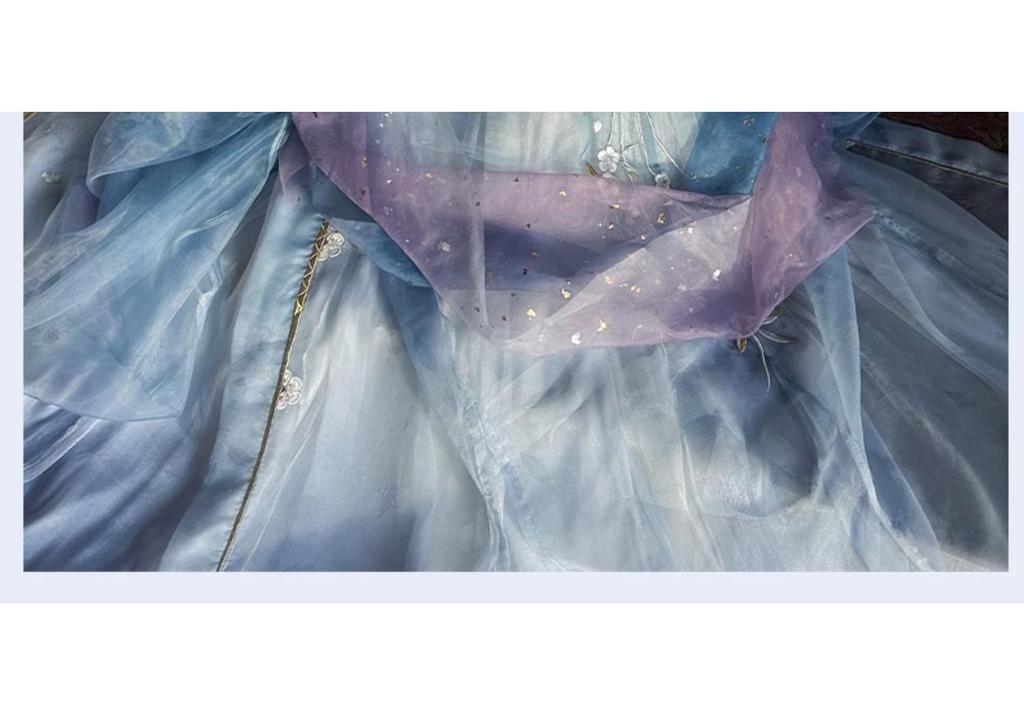 2026 Sommer Tang-Dynastie Qixiong Hanfu Damen Stickerei Großer Ärmel Umhang Set