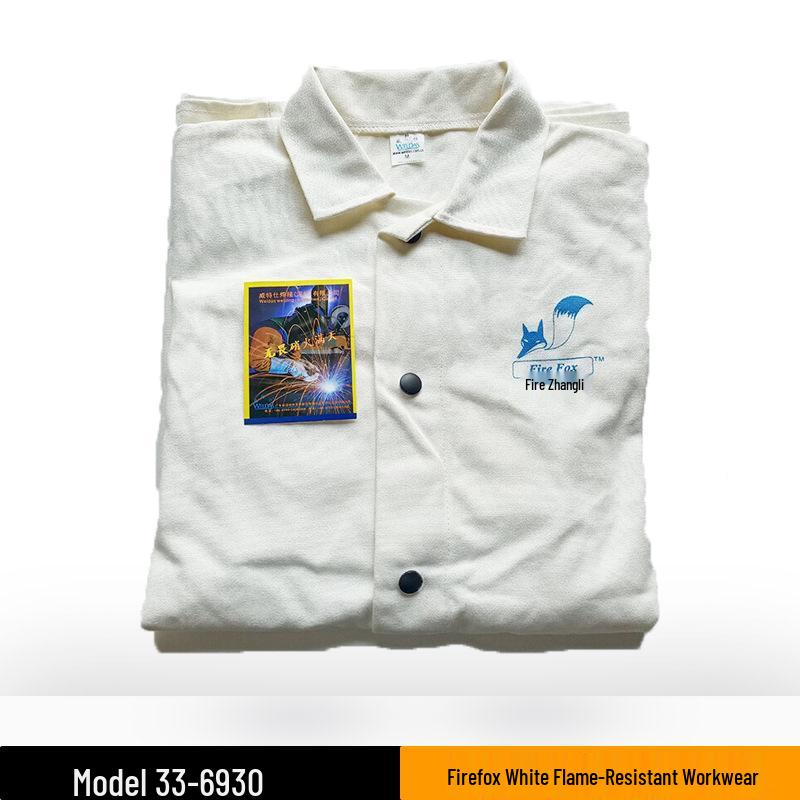 

Weldas Flame-Retardant Pure White Fire Fox Welding Suit