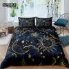 Home Living Luxury 3D Star Sun Print 2/3Pcs Comfortable Duvet Cover PillowCase Bedding Sets Kids Queen and King EU/US/AU Size