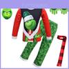 Traje de Pijama de Natal Adorável para Crianças com Design do Monstro Verde O Grinch