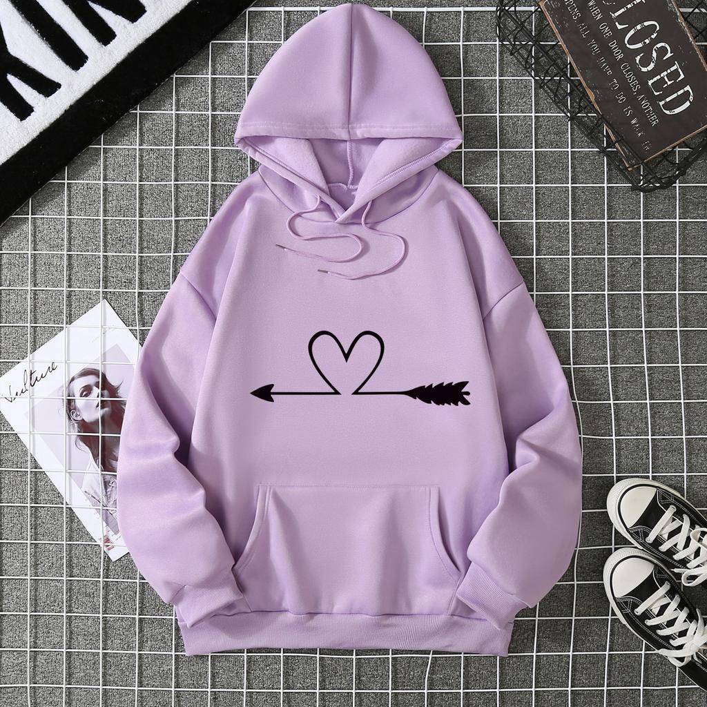 Hooded sweater women loose oversize autumn winter 2025 jacket fleece