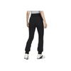 Nike Solid High-Waisted Slim Fit Zipper Cuffed Knit Sports Pants Women Bottoms Black FN7130-010