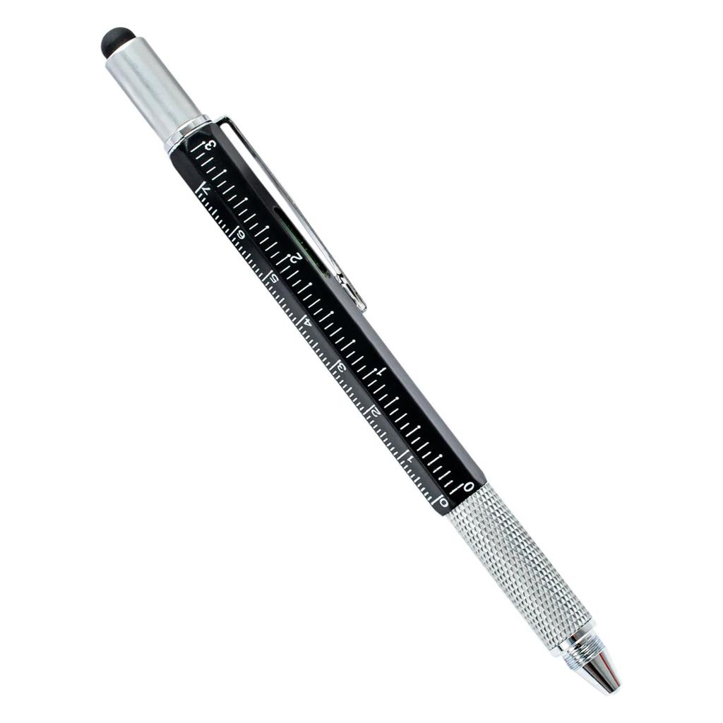 SIX IN ONE Multifunction Functions Screwdriver Luxury Metal Ballpoint Rollerball Pens Stationery Customized Logo Tool Pen Gift