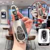 Leather Car Remote Key Case Cover For Mercedes Benz A C E S G Class GLC CLE CLA GLB GLS W177 W205 W213 W222 X167 AMG Keychain