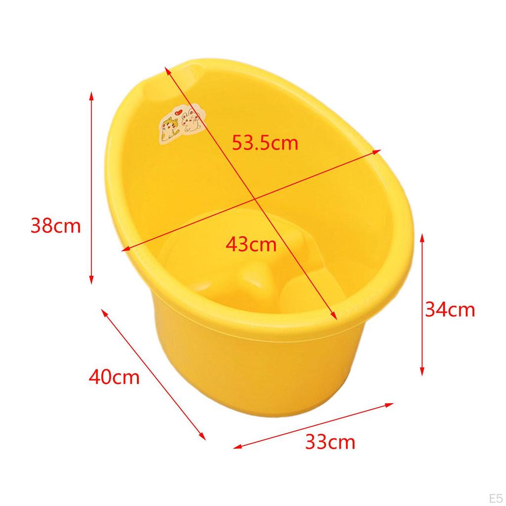 Baby Tub Bucket Portable Shower for 03 Years Old Babies Newborn Blue