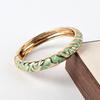 Elegant Retro Colorful Enamel Drip Oil Diamond Pattern Bracelet