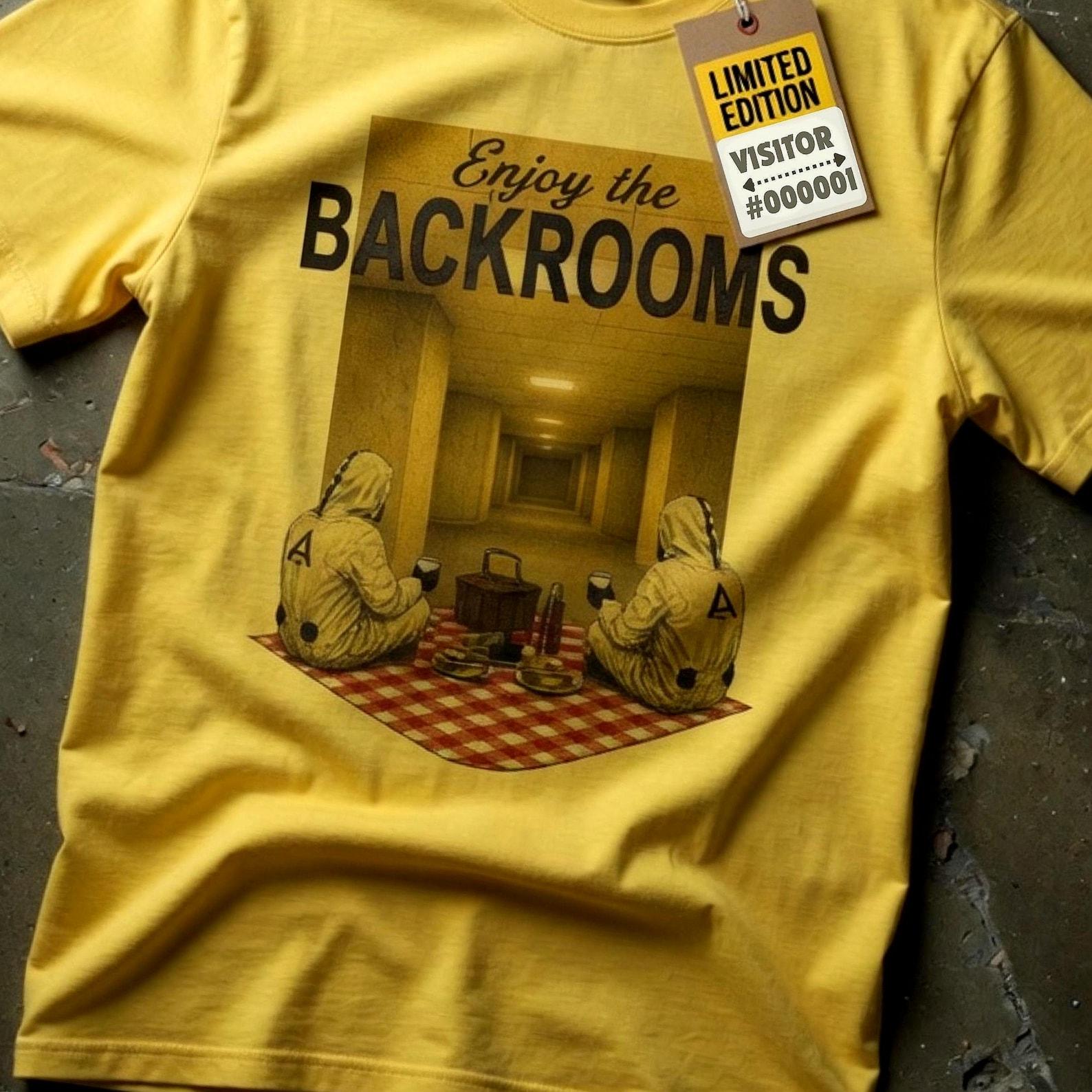Enjoy The Backrooms\ Shirt, Liminal Space Tee, Analog Horror T Shirt, Backrooms Inspired Graphic Tee, Internet Horror, backrooms merch 4XL