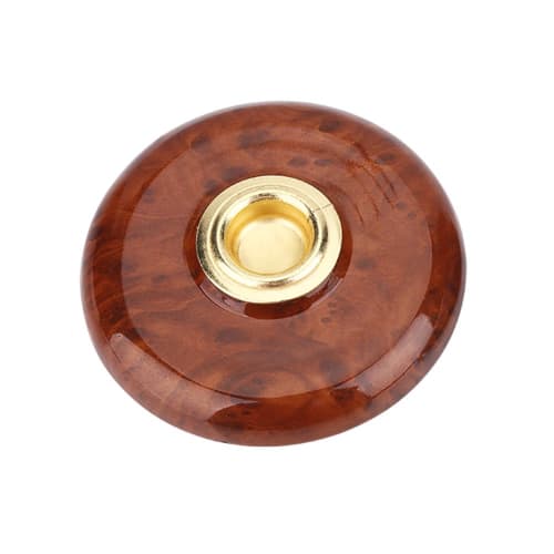 Zarážka pro violoncello, Držák kolíku, Protiskluzová ochrana podlahy, Podložka pro violoncello, Podložka, Kulatá, Kovové jádro a plast, Dvě barvy (Hnědý)